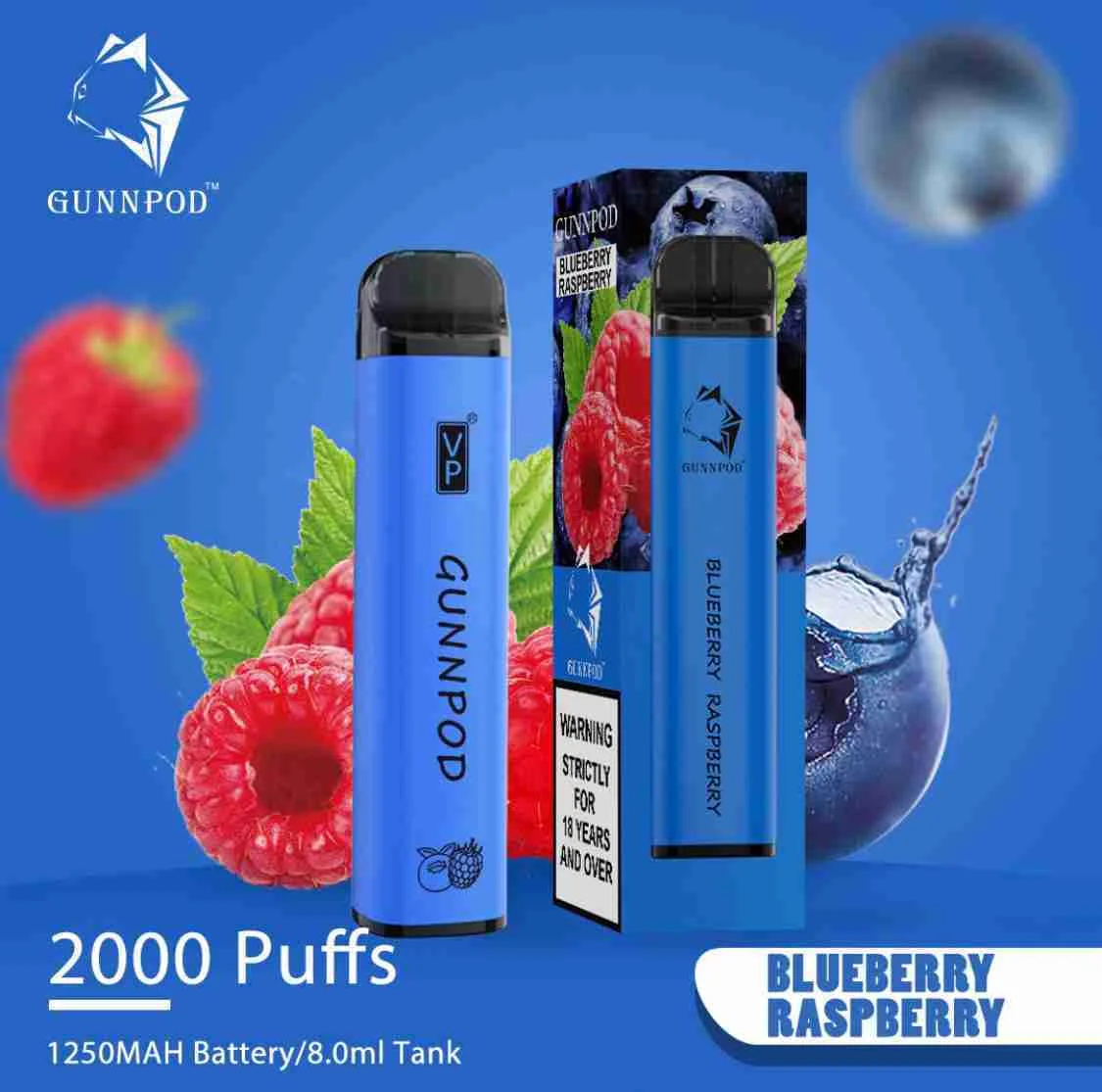 Blueberry Raspberry-2000 Puffs