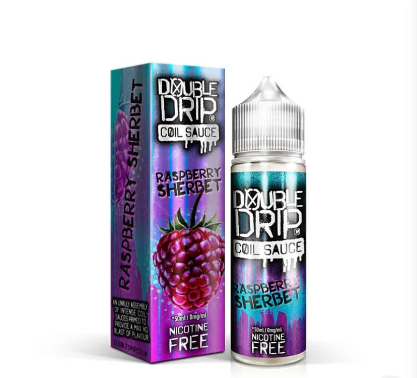 Double Drip Raspberry Sherbet Short Fill E-Liquid 50ml