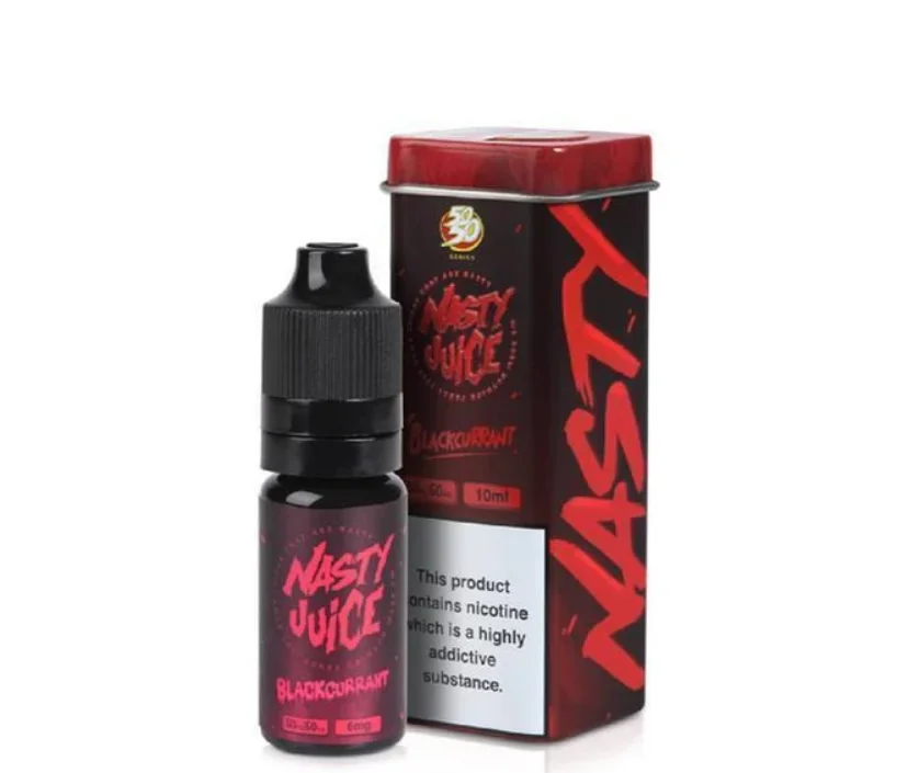 NASTY JUICE 10ml E-Liquid - Bad Blood - Blackcurrant 50/50