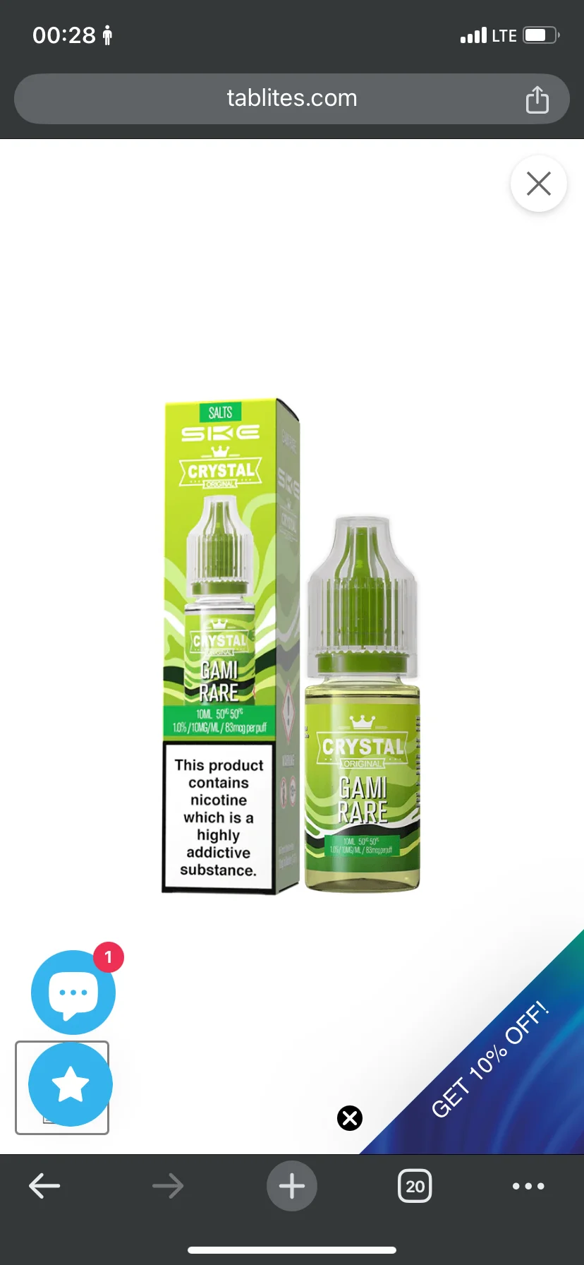 Gami Rare Crystal Vape Juice by SKE