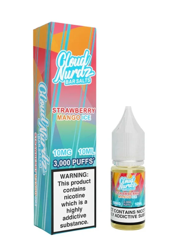 Cloud Nurdz Strawberry Mango Ice 10ml Nic Salt