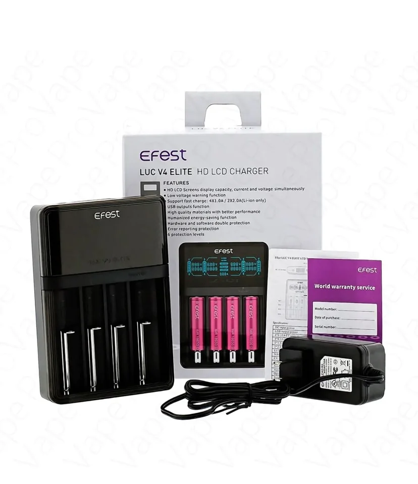 EFEST LUC V4 ELITE HD LCD BATTERY CHARGER