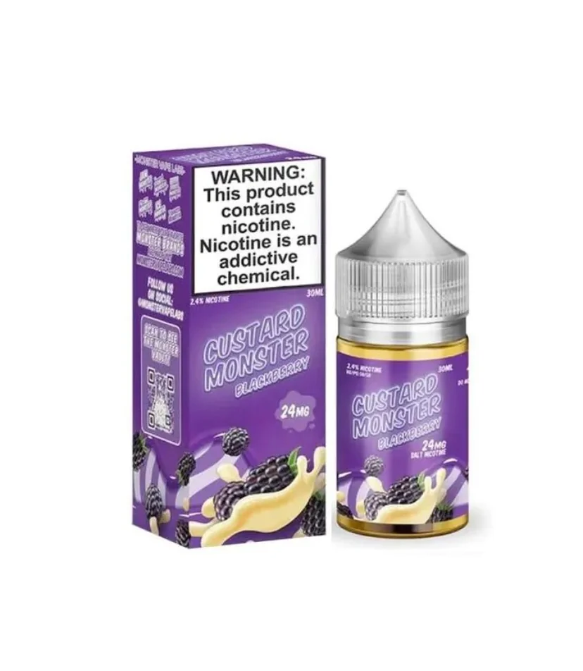 BLACKBERRY SALT CUSTARD MONSTER 30ML