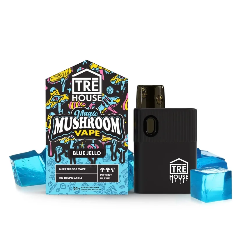 TRE HOUSE | MICRODOSE MAGIC MUSHROOM VAPE PEN – BLUE JELLO – 2G DISPOSABLE VAPE PEN
