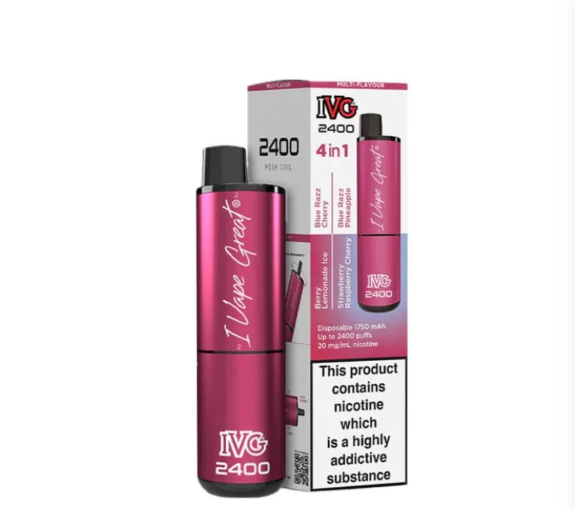 IVG 2400 Berry Edition 4 in 1 Disposable Vape - 20mg